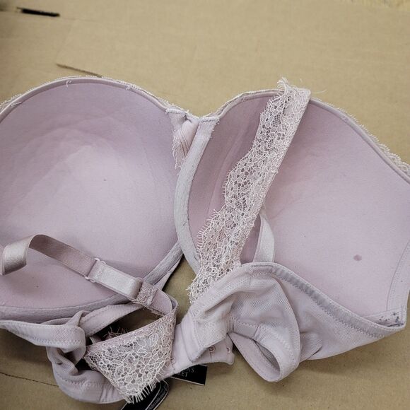 VICTORIA’S SECRET 36DD Very Sexy Lavender Pink Purple | Lace Push Up - Picture 8 of 9